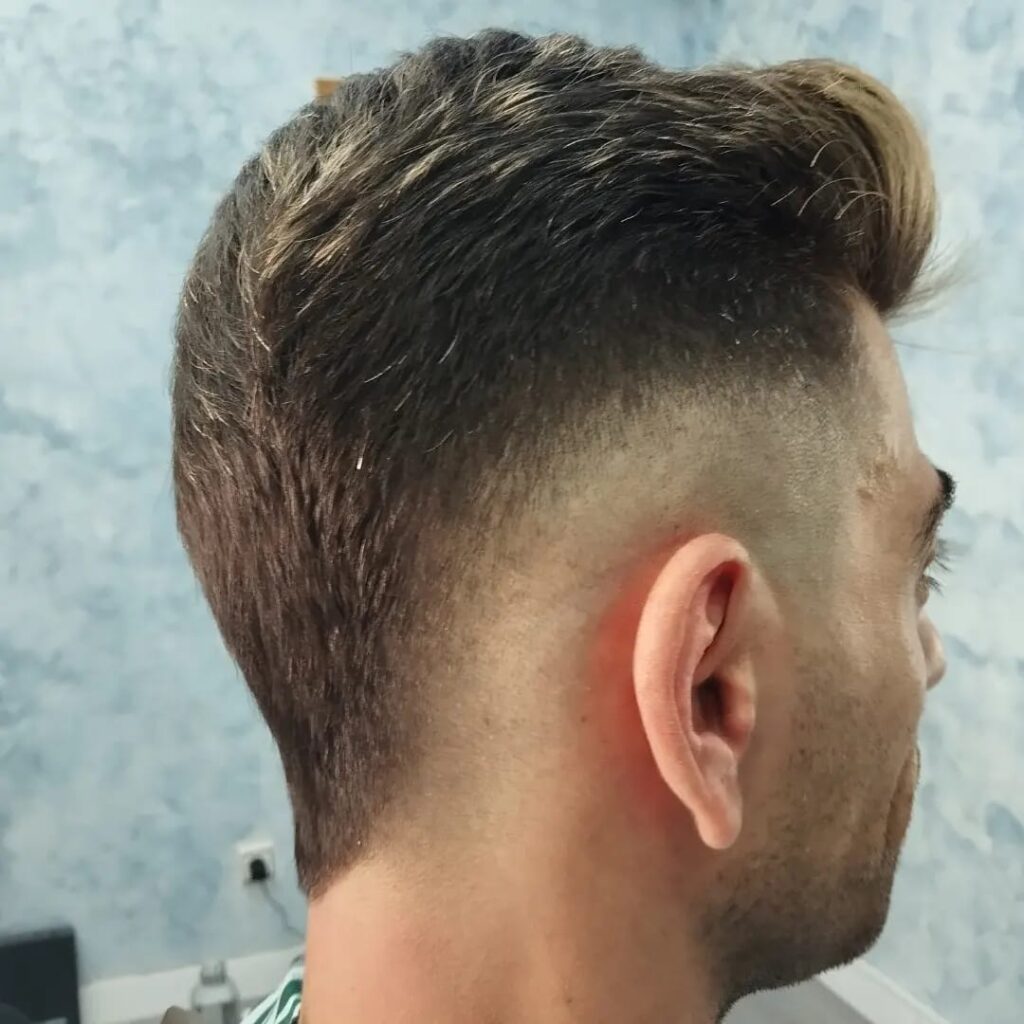 Degradado bajo visto de perfil